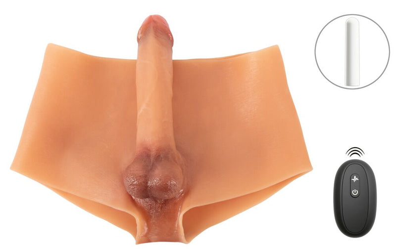 CUECA COM UM PENIS REALISTA COM VIBRAÇÃO