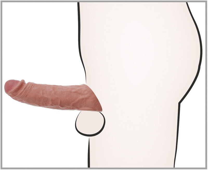 MANGA PENIS REAL SLEEVE COM VIBRAÇÃO