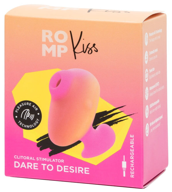 ESTIMULADOR DE CLÍTORIS COM VIBRAÇÃO ROMP KISS