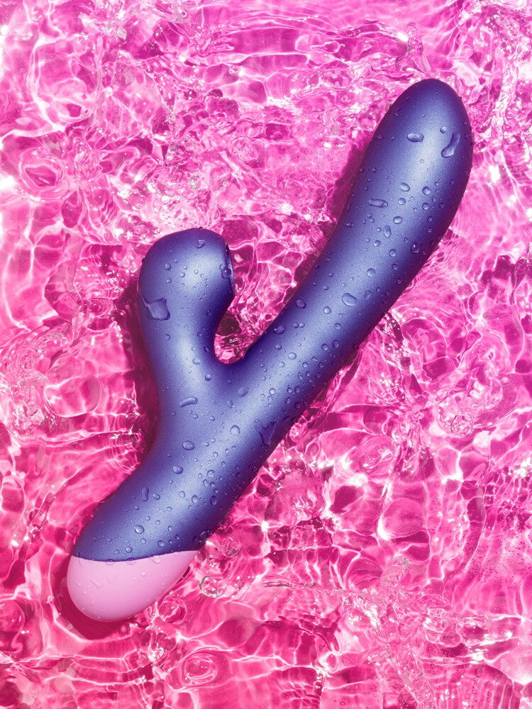 VIBRADOR COM ESTIMULADOR CLITORIANO ROMP PULSE USB