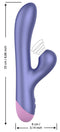 VIBRADOR COM ESTIMULADOR CLITORIANO ROMP PULSE USB