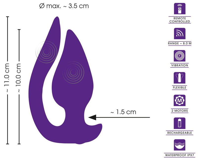 VIBRADOR 2 EM 1 PLUG & PANTY