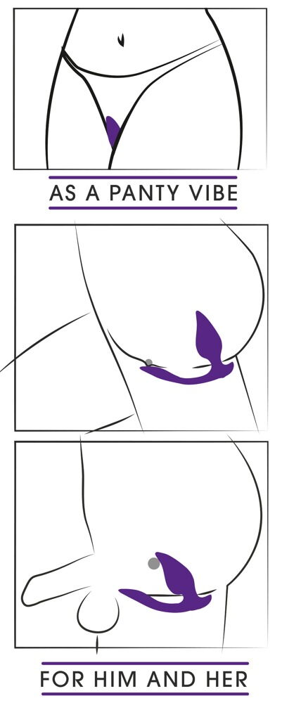 VIBRADOR 2 EM 1 PLUG & PANTY