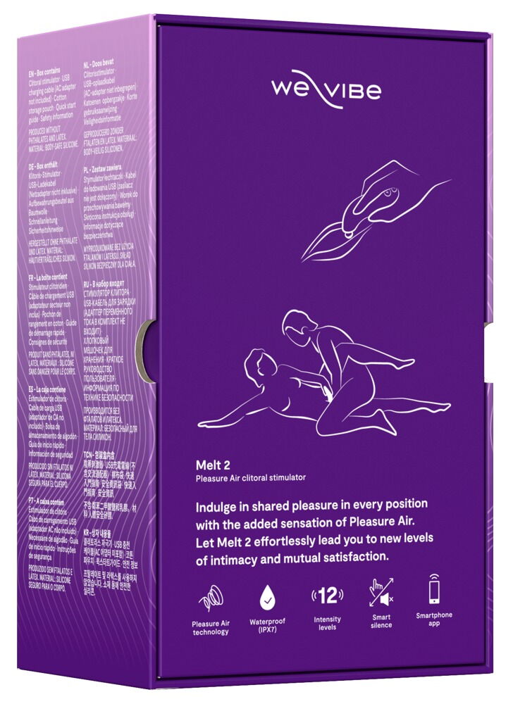 ESTIMULADOR DE CLÍTORIS E SUCÇÃO MELT 2  WE-VIBE COM APP