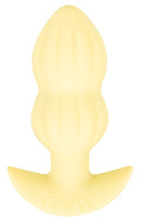CUTIES MINI PLUG ANAL AMARELO COM VIBRAÇÃO