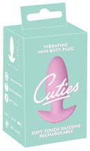 CUTIES MINI PLUG ANAL ROSA COM VIBRAÇÃO