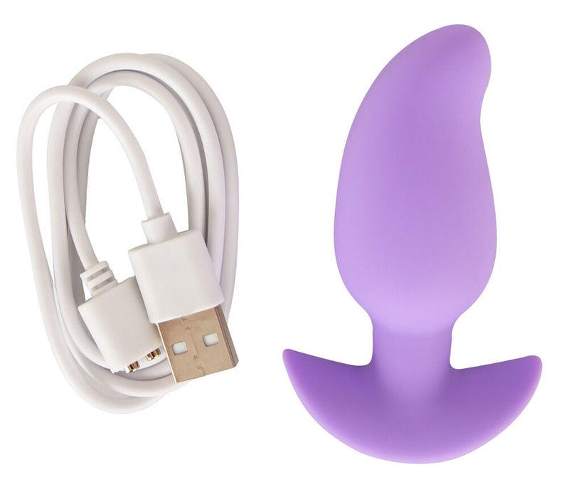 CUTIES MINI PLUG ANAL LILÁS COM VIBRAÇÃO