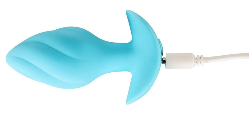 CUTIES MINI PLUG ANAL AZUL COM VIBRAÇÃO