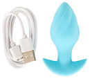 CUTIES MINI PLUG ANAL AZUL COM VIBRAÇÃO