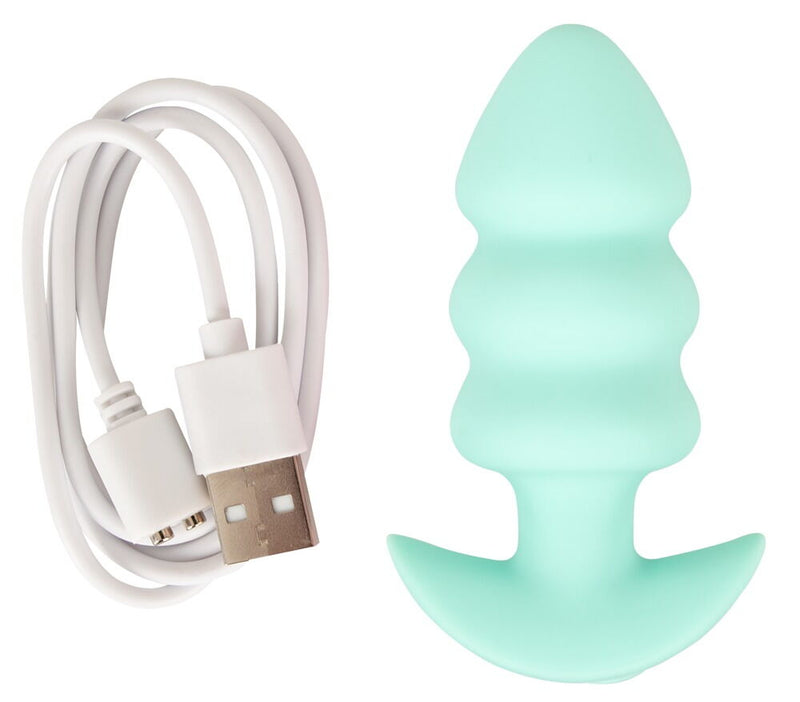 CUTIES MINI PLUG ANAL VERDE COM VIBRAÇÃO
