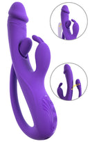 VIBRADOR EM FORMA DE COELHO COM ESTIMULAÇÃO PONTO G/ANAL