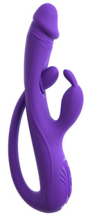 VIBRADOR EM FORMA DE COELHO COM ESTIMULAÇÃO PONTO G/ANAL