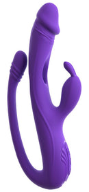 VIBRADOR EM FORMA DE COELHO COM ESTIMULAÇÃO PONTO G/ANAL