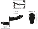 STRAP-ON DUO PRETO COM VIBRAÇÃO DE SILICONE
