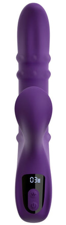VIBRADOR EM FORMA DE COELHO COM 3 ANÉIS MÓVEIS