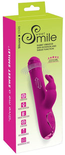VIBRADOR SMILE RABBIT USB COM ROTAÇÃO