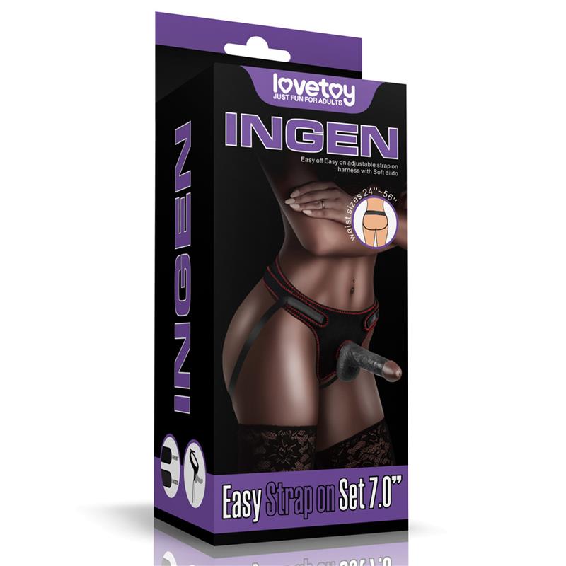 LOVETOY ARNÊS AJUSTÁVEL COM DILDO 7.0