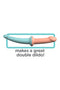 STRAP-ON DE VENTOSA COM 2 DILDOS