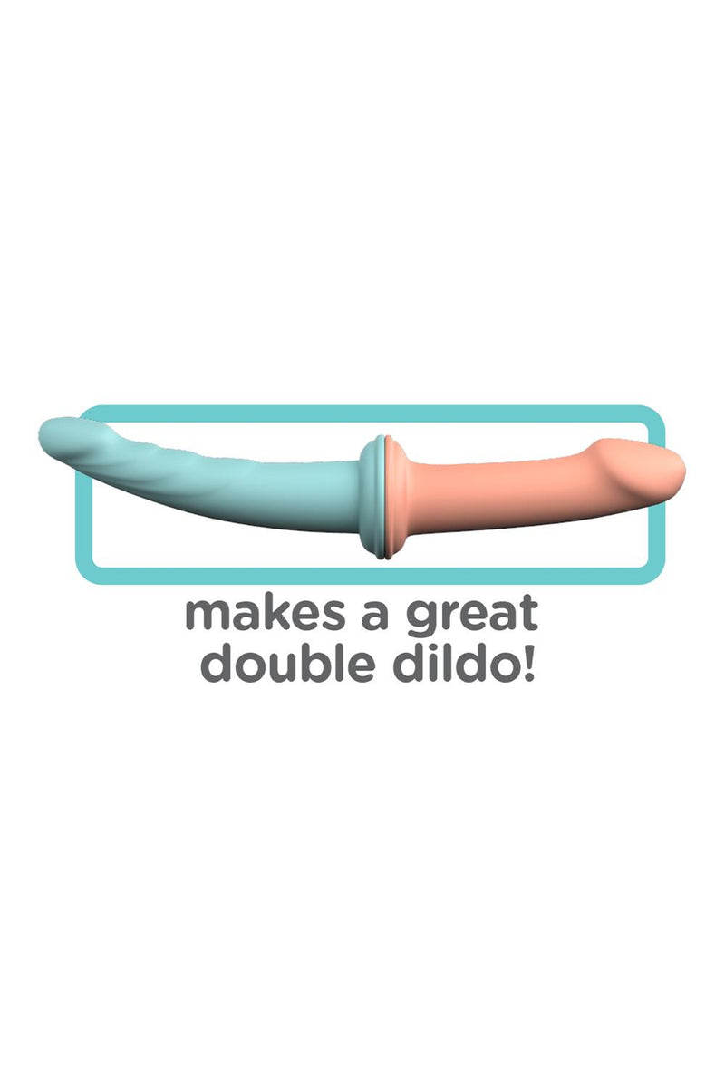 STRAP-ON DE VENTOSA COM 2 DILDOS