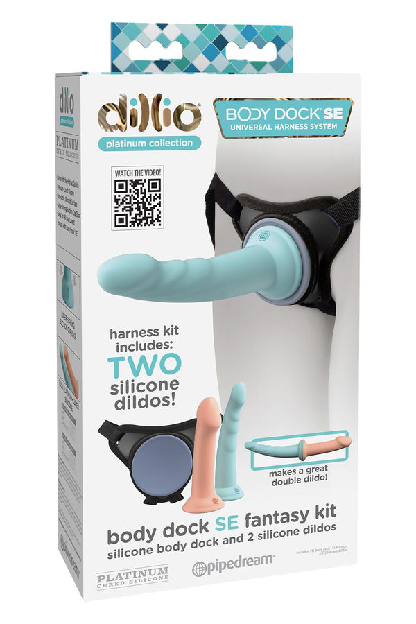 STRAP-ON DE VENTOSA COM 2 DILDOS