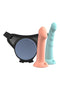 STRAP-ON DE VENTOSA COM 2 DILDOS