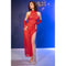 VESTIDO DE RENDA E TANGA CR-4853 VERMELHO CHILIROSE