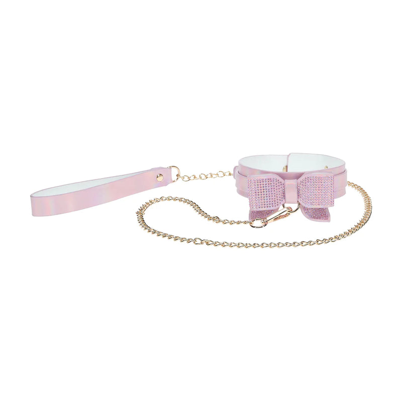 COLEIRA COM TRELA PARIS ROSA