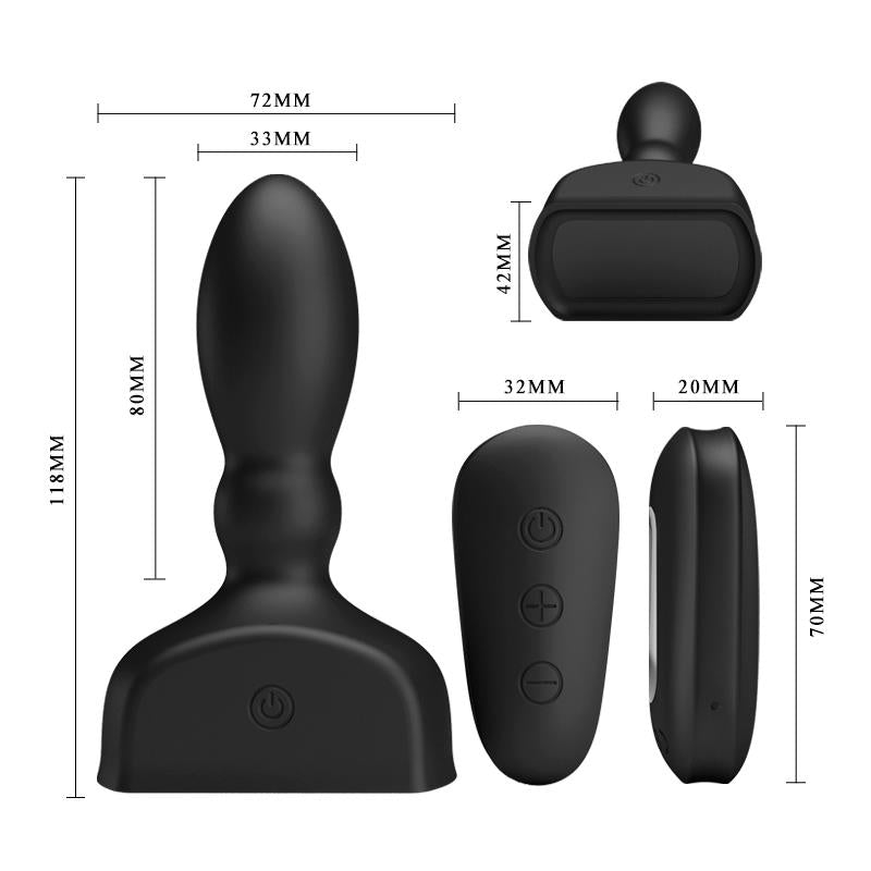 MR PLAY PLUG ANAL INSUFLÁVEL COM CONTROLO REMOTO