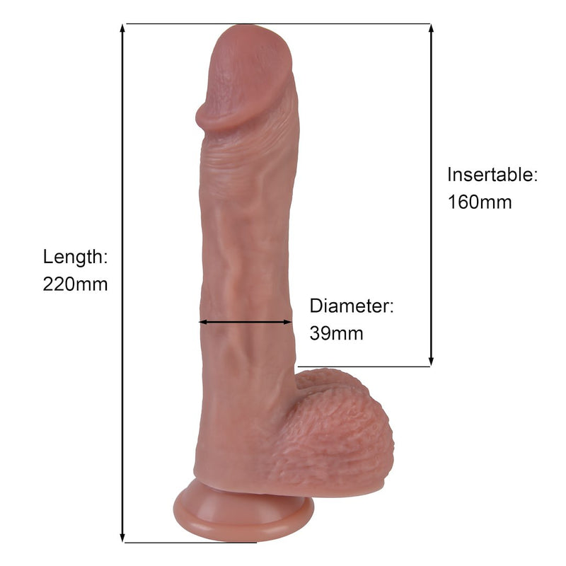 DILDO REALISTICO EROSPACE NATURAL PLAY D5
