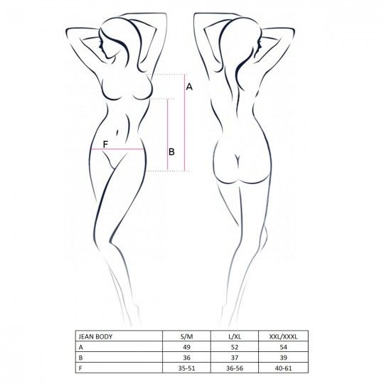BODY JEAN PRETO PASSION