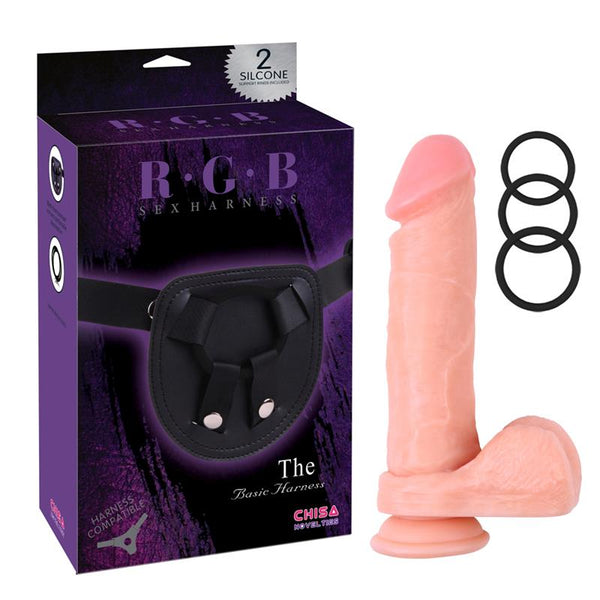 CHISA ARNÉS COM DILDO KYLE KORVER 21 CM NATURAL