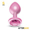 PLUG ANAL AFTERDARK ANODIZADO ROSA COM ROSA