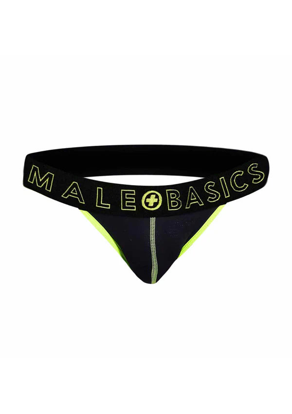 JOCKSTRAP MALE BASICS NEON EM AMARELO