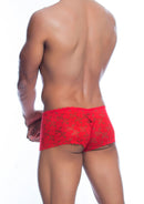 BOXER VERMELHO DE RENDA