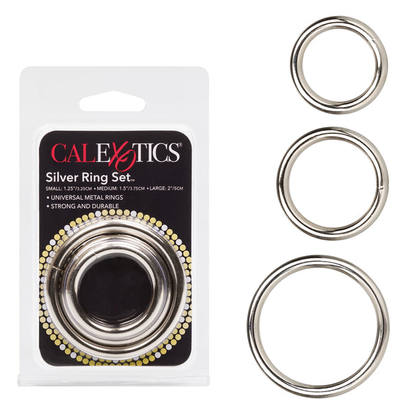 SET DE 3 ANEIS DE METAL CALEXOTICS