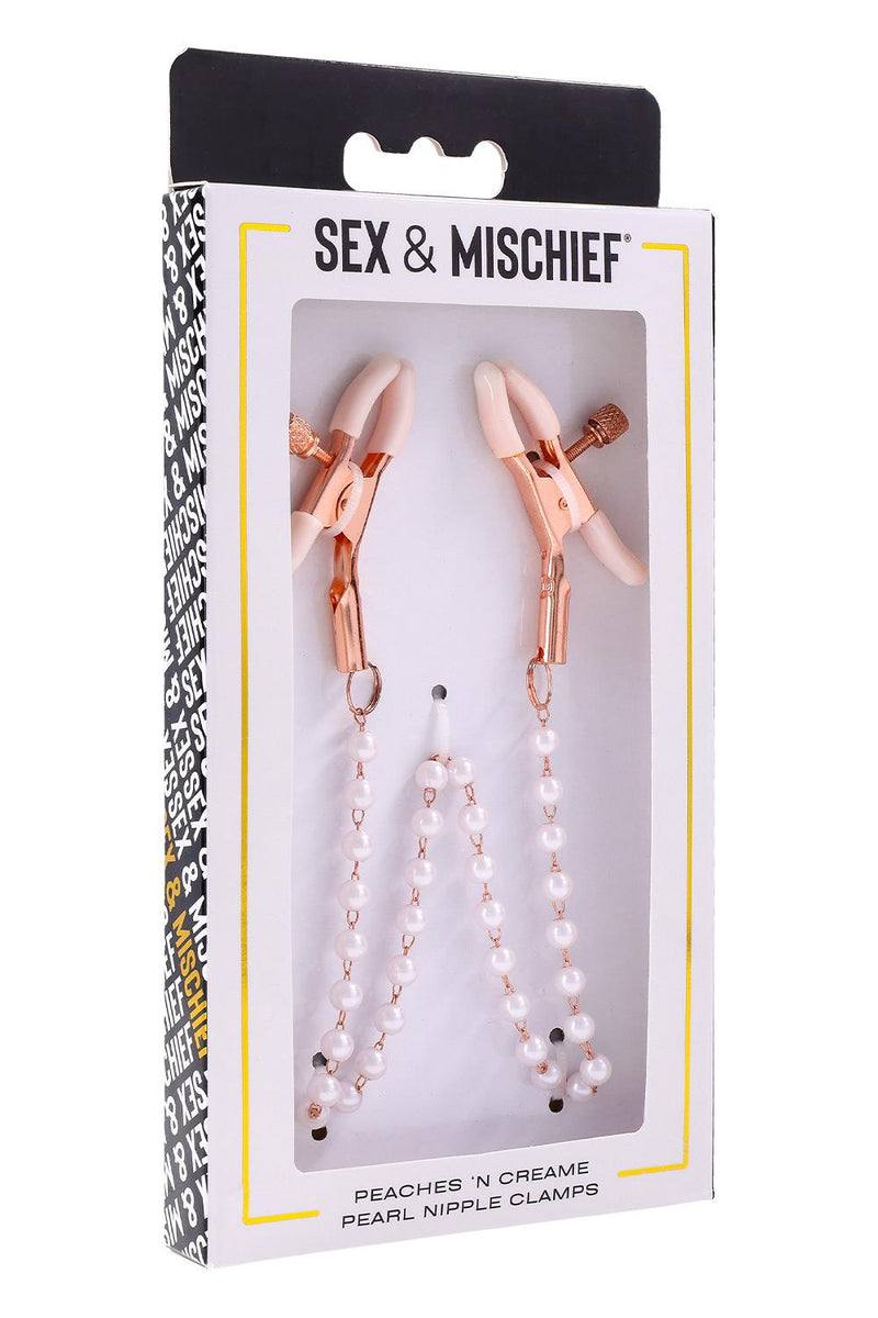 PINÇAS PARA OS MAMILOS COM PÉROLAS