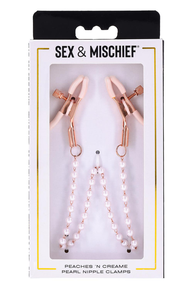 PINÇAS PARA OS MAMILOS COM PÉROLAS