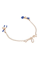 PINÇAS PARA MAMILOS DOURADAS COM A PALAVRA "COUGAR"