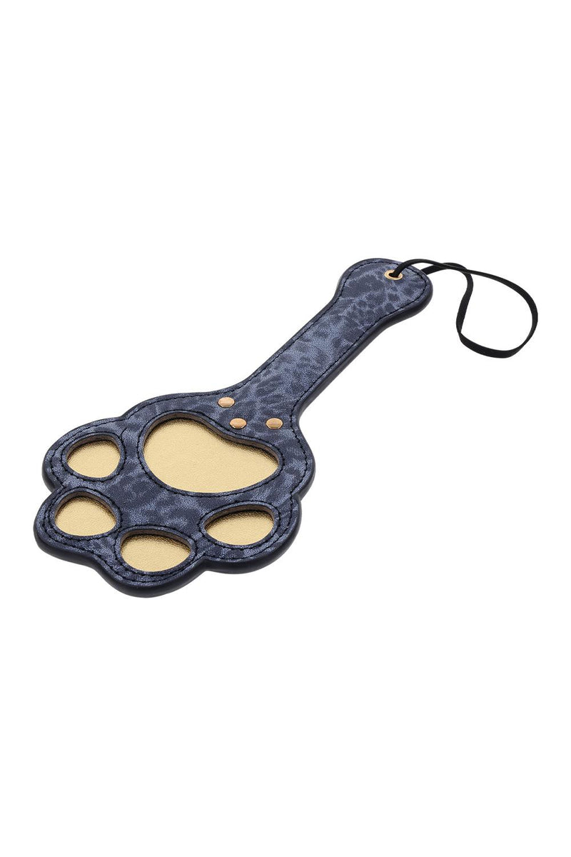PALMATÓRIA EM FORMA DE PATA COM ESTAMPA DE ONÇA AZUL