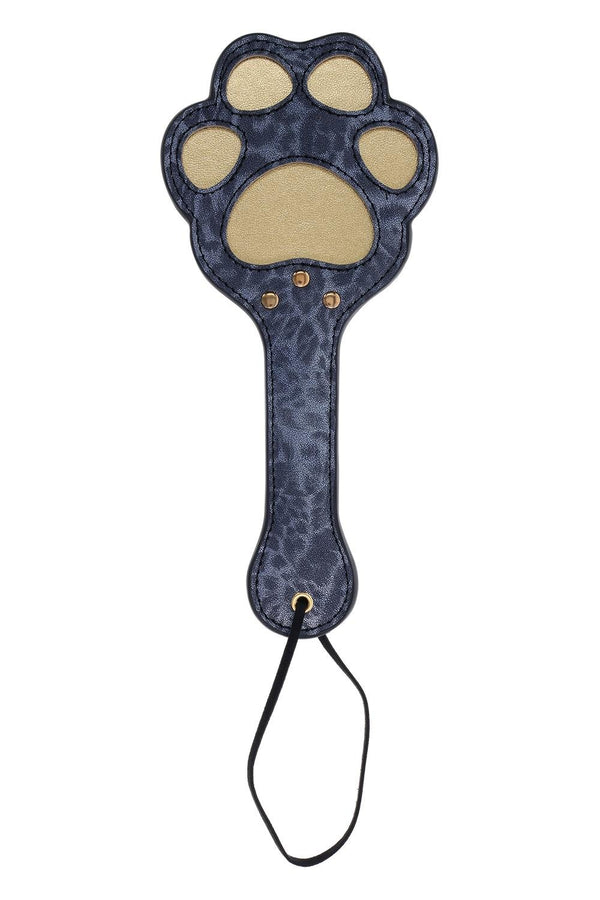 PALMATÓRIA EM FORMA DE PATA COM ESTAMPA DE ONÇA AZUL