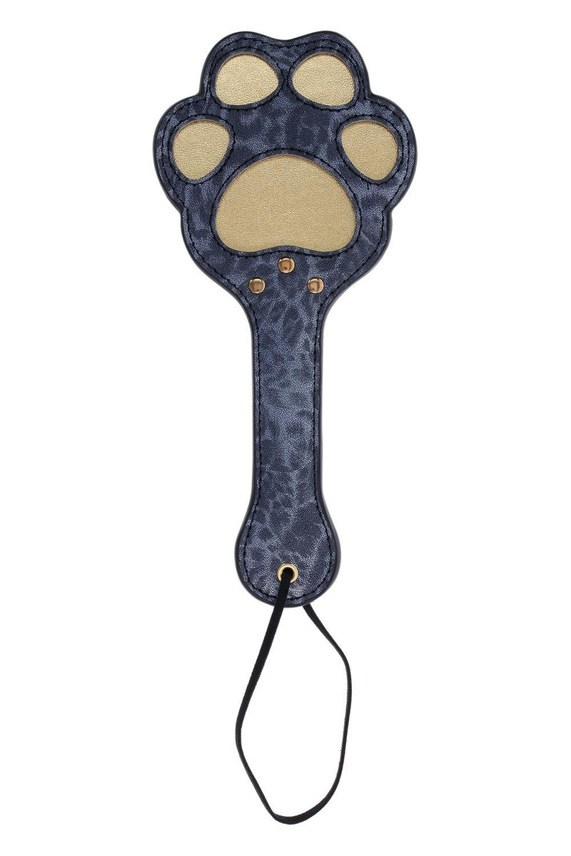 PALMATÓRIA EM FORMA DE PATA COM ESTAMPA DE ONÇA AZUL