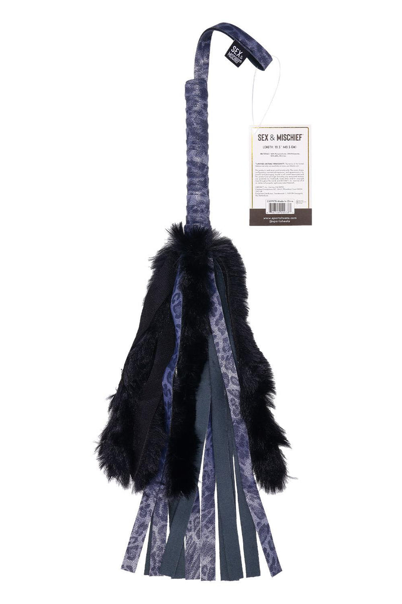 CHICOTE COM ESTAMPA DE ONÇA AZUL