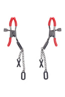 PINÇAS PARA MAMILOS COM A PALAVRA "XO"