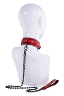 COLEIRA COM TRELA VERMELHA