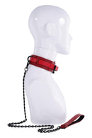 COLEIRA COM TRELA VERMELHA