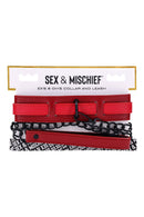 COLEIRA COM TRELA VERMELHA