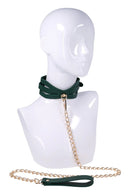 COLEIRA COM TRELA COM RECORTES VERDE