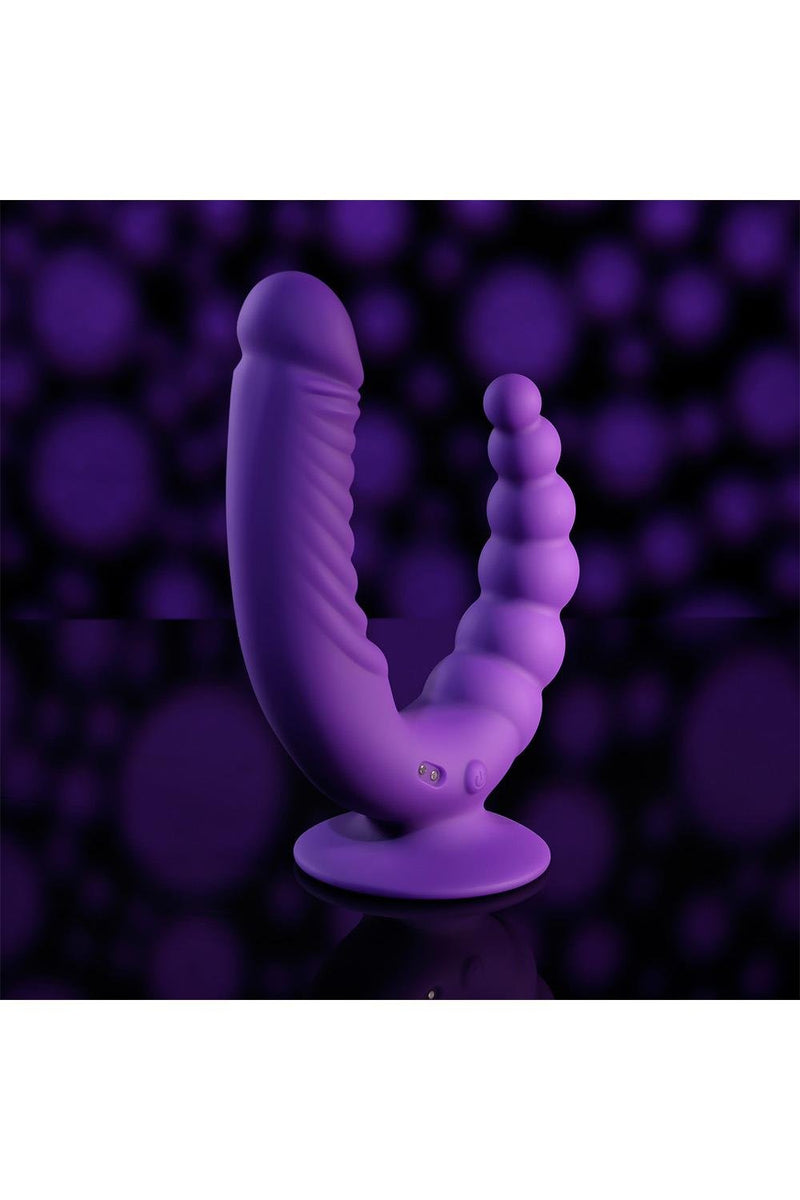DILDO DUPLO RIDER COM COMANDO E CARREGADOR USB