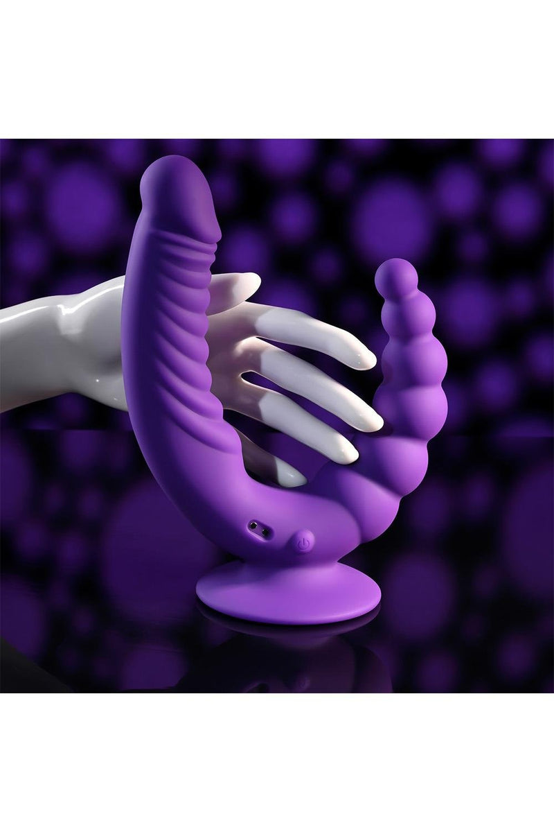 DILDO DUPLO RIDER COM COMANDO E CARREGADOR USB