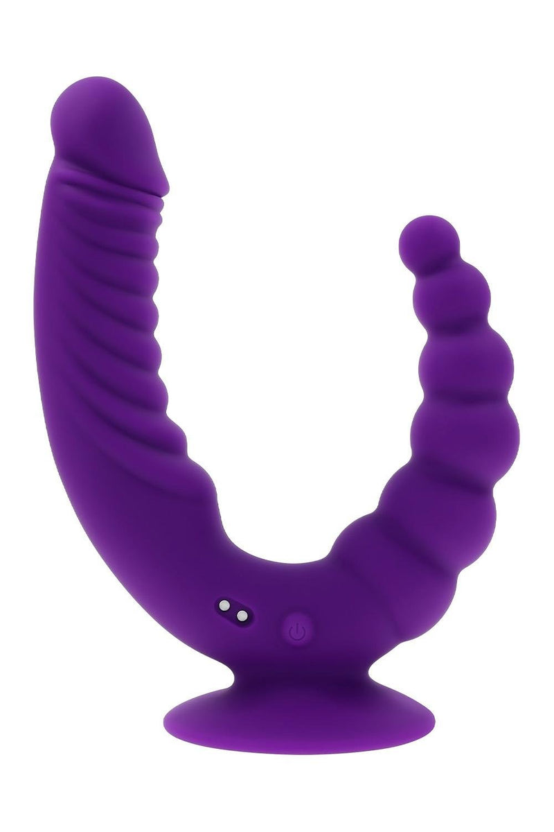 DILDO DUPLO RIDER COM COMANDO E CARREGADOR USB